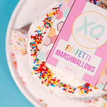 Load image into Gallery viewer, XO Marshmallow Funfetti Marshmallows 128g
