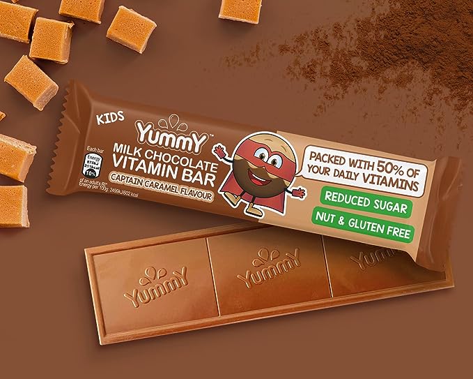 Yummy Milk Chocolate Vitamin Bar Caramel.