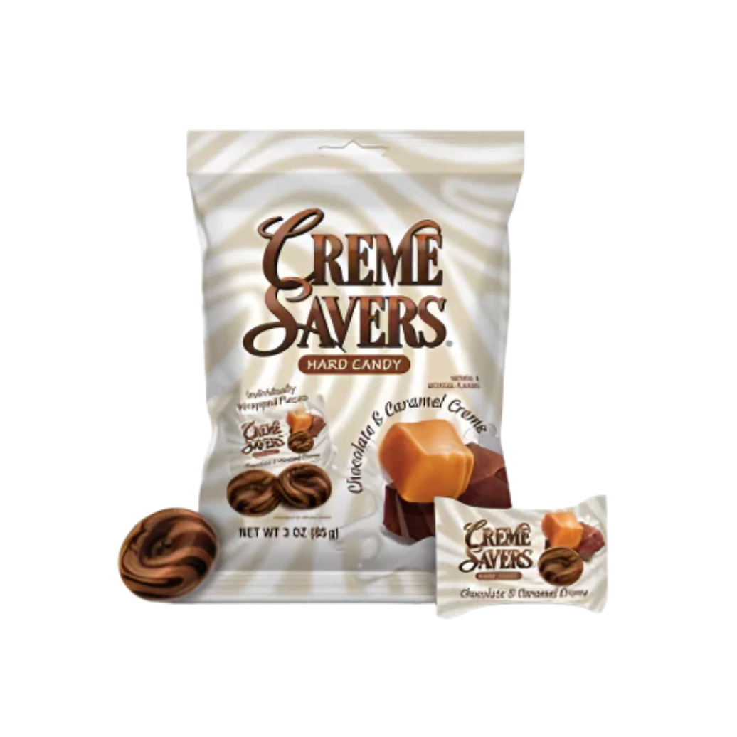 Creme Savers Hard Candy Chocolate & Caramel Creme 85g