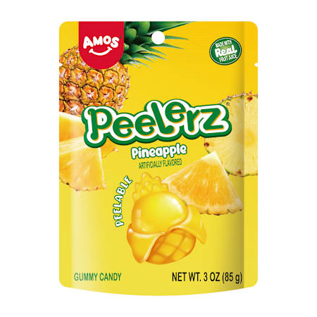 Amos Peelerz Gummy Pineapple Peelable 65g