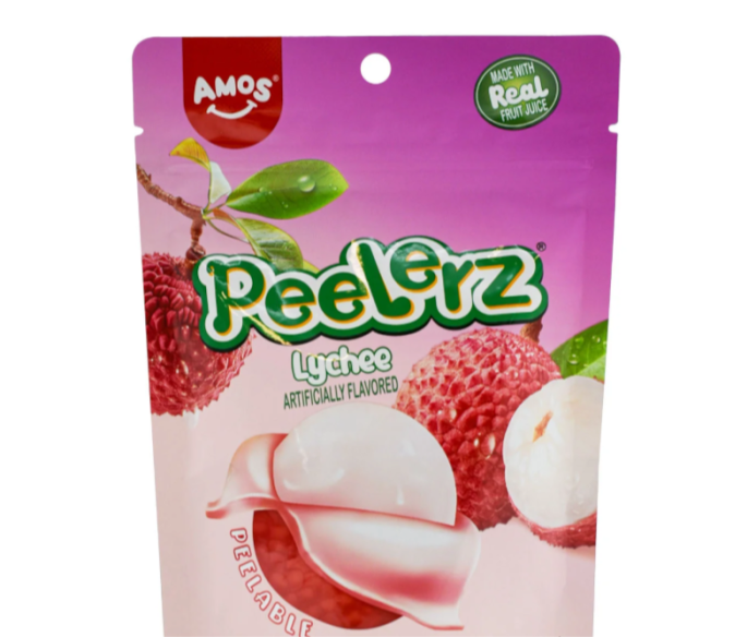 Amos Peelerz Gummy Lychee Peelable 65g