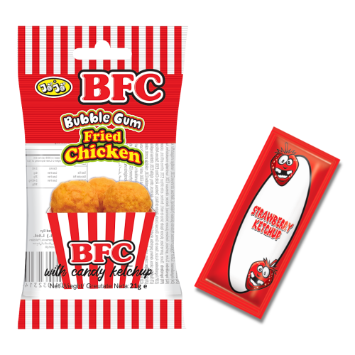 BFC Bubble Gum Fried Chicken with Candy Ketchup 21g