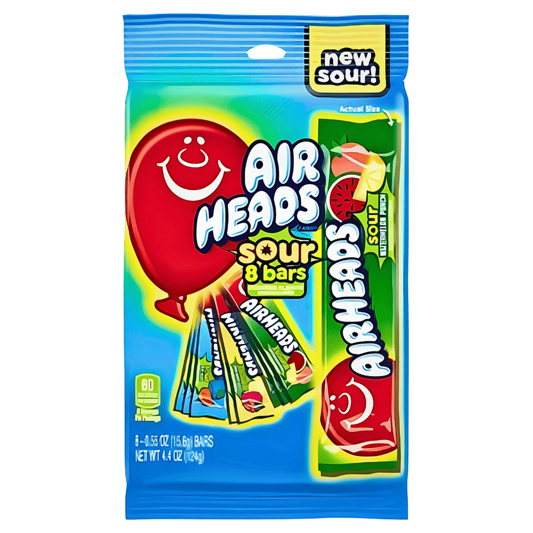Airheads Sour 8 Bars 124g