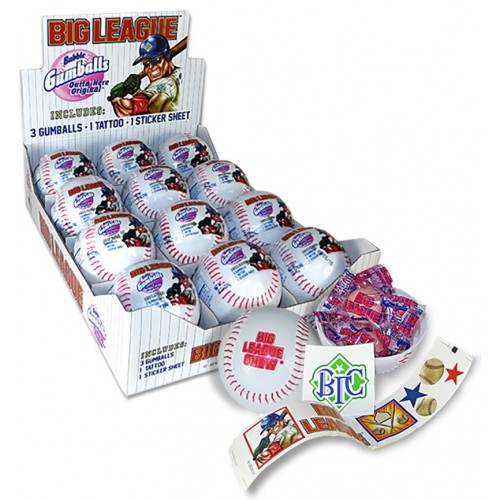 Big League Bubble Gum Baseball.