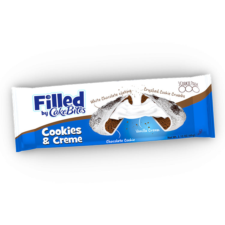 Filled by Cake Bites Cookies & Creme 60g
