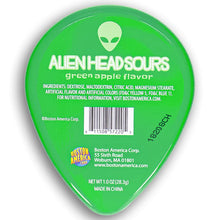 Load image into Gallery viewer, Alien Head Sour Candy Tin.
