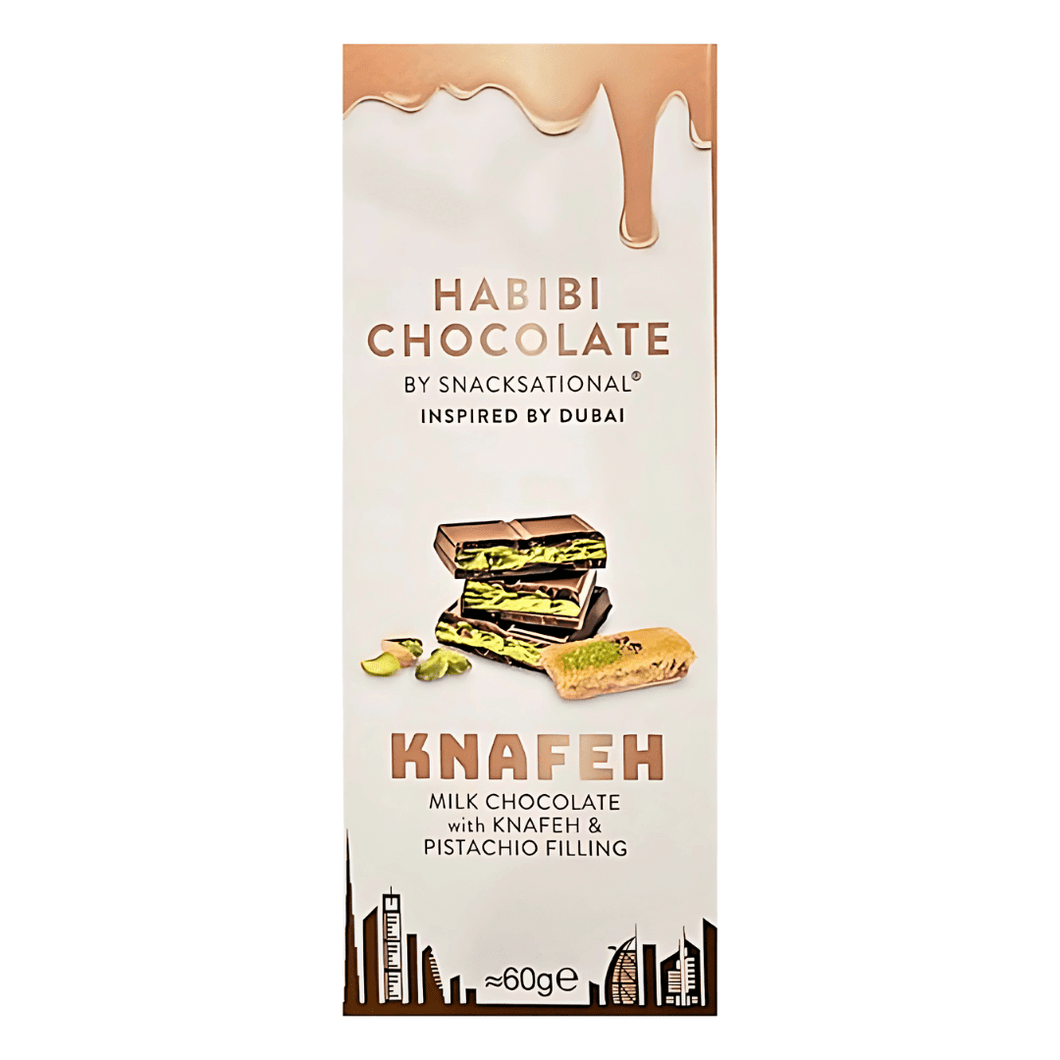 Habibi Dubai Chocolate Milk Chocolate Bar 60g