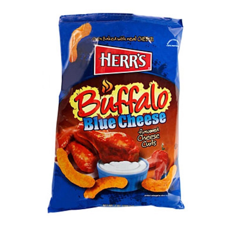 Herr’s Buffalo Blue Cheese Curls.