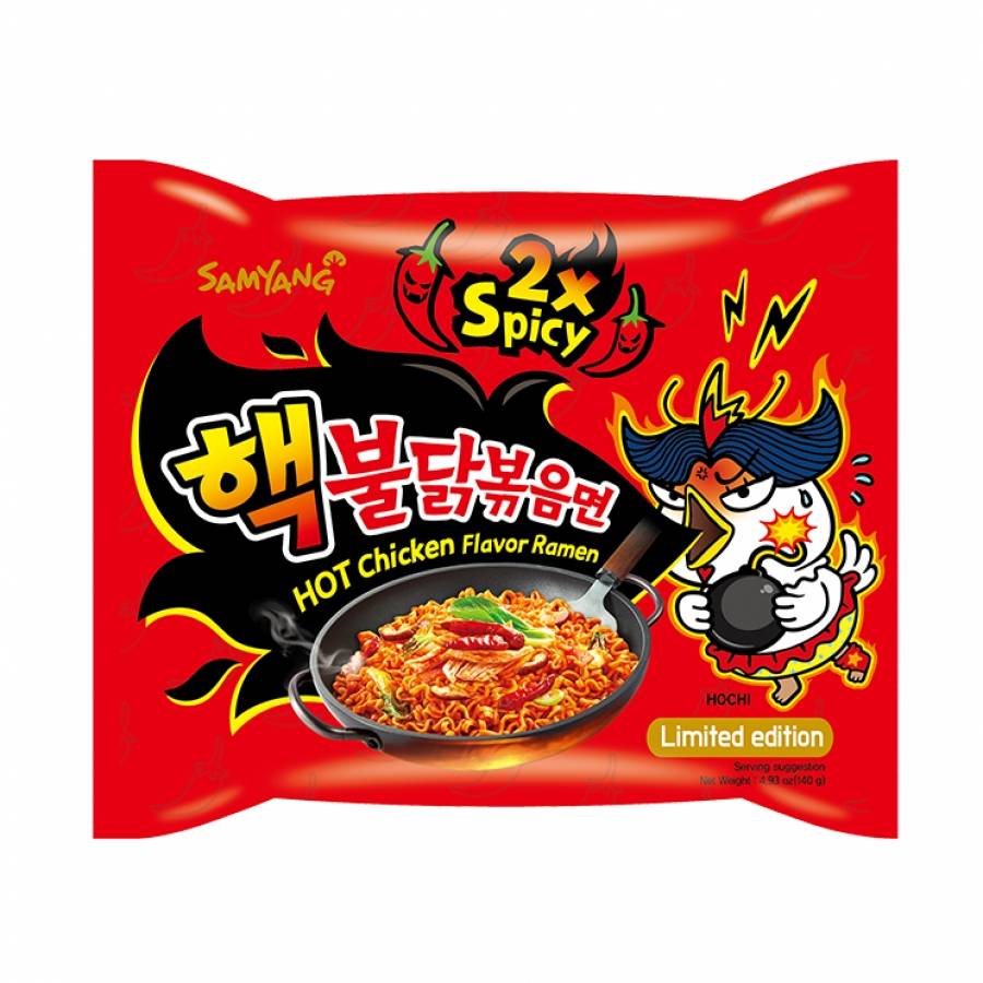 Buldak Hot Chicken 2X Spicy Ramen 140g.