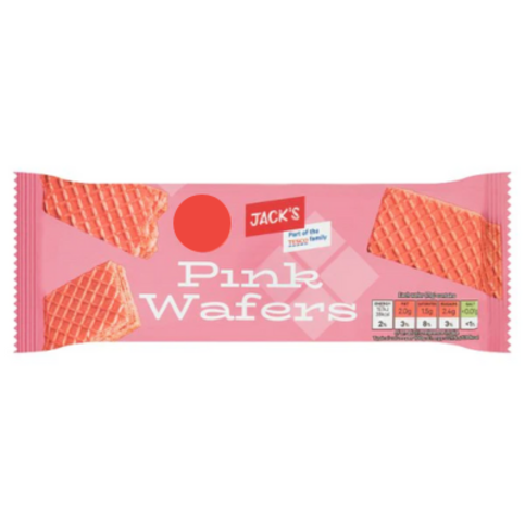 Jacks Pink Wafers 100g