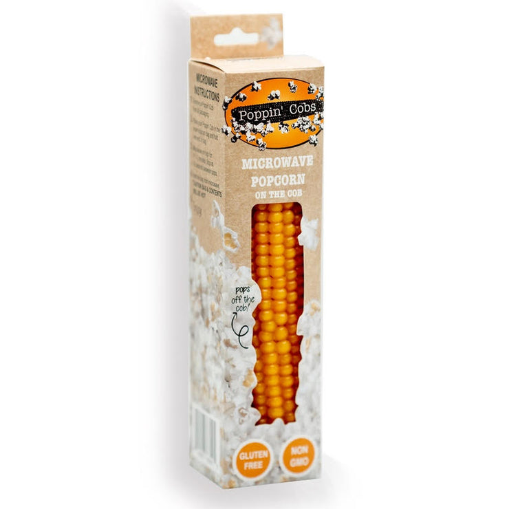 Poppin Cobs Microwave Popcorn on the Cob Buttery Garlic 80g