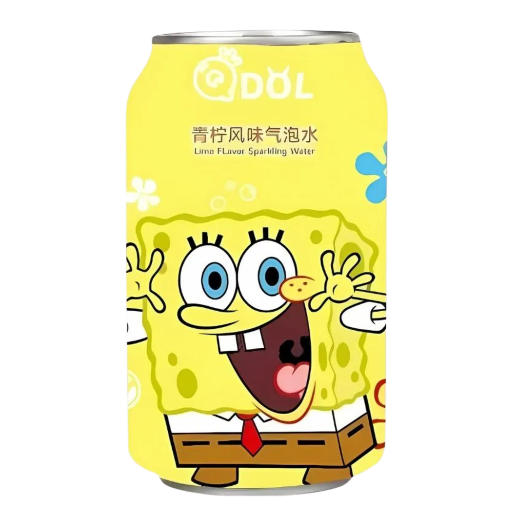 QDOL Spongebob Lime Sparkling Water Spongebob 330ml