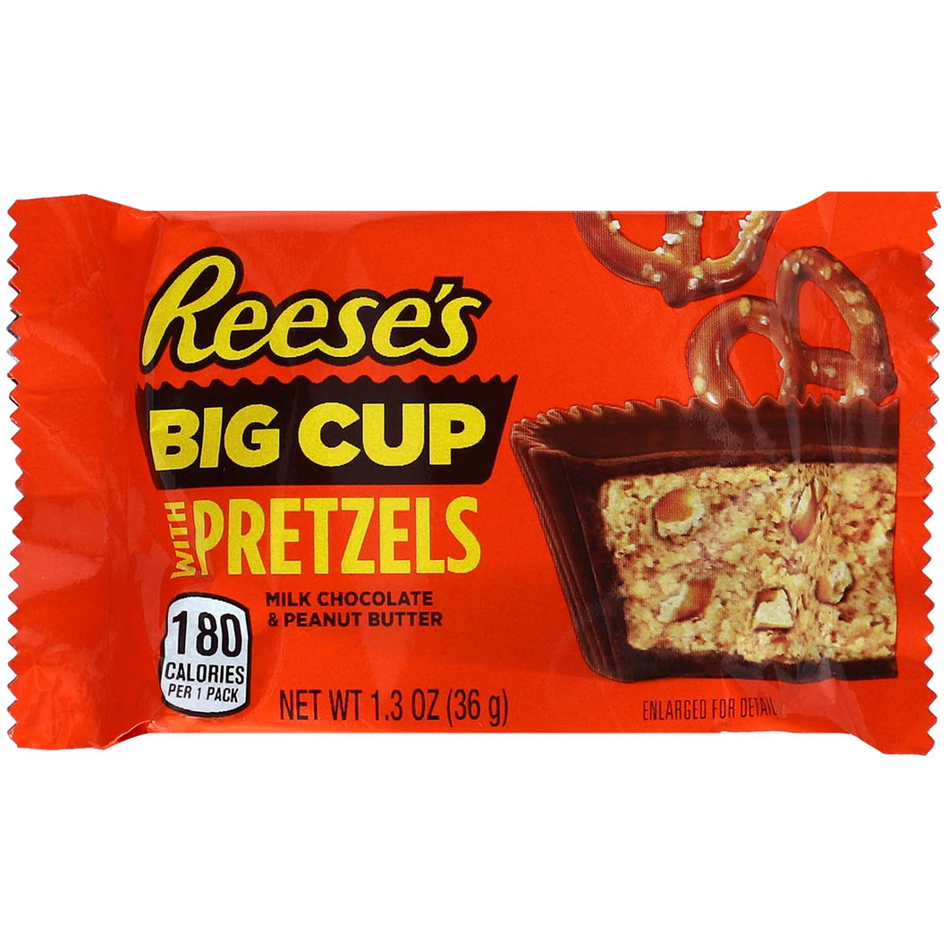 Reeses Big Cup with Pretzels.