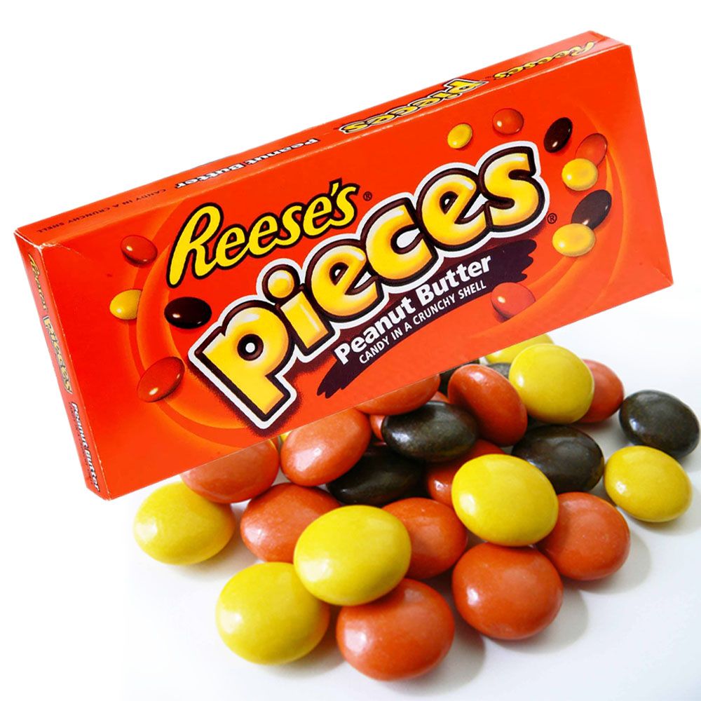 Reeses Pieces Box Reese's Pieces Peanut Butter In A Crunchy Shell