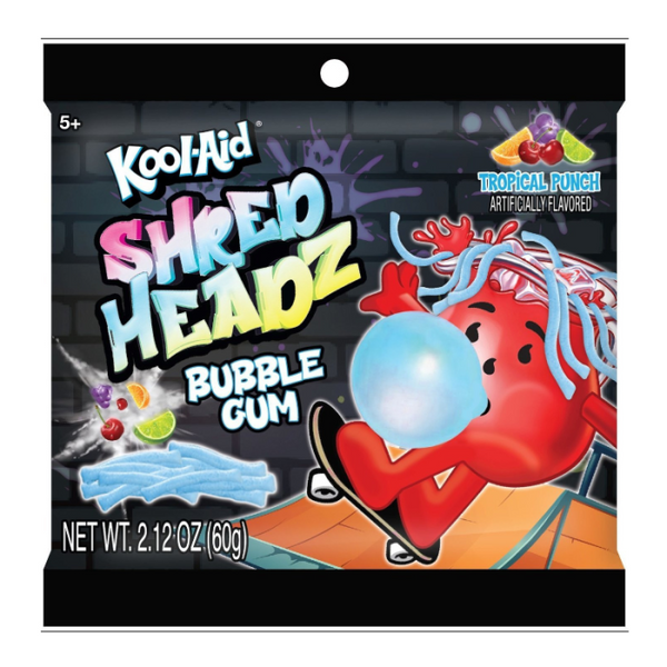 Kool-Aid Shred Heads Bubble Gum 60g