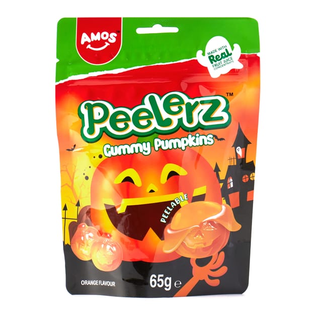 Amos Peelerz Gummy Pumpkins 65g