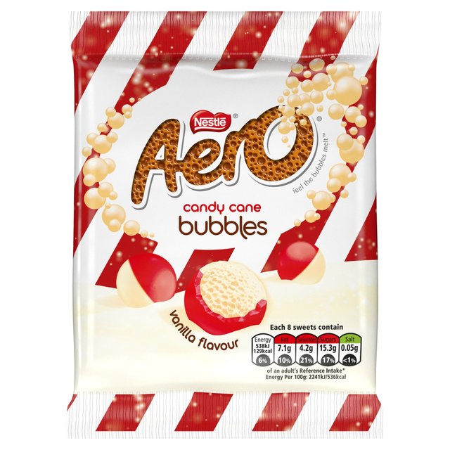 Aero Bubbles Candy Cane 70g.