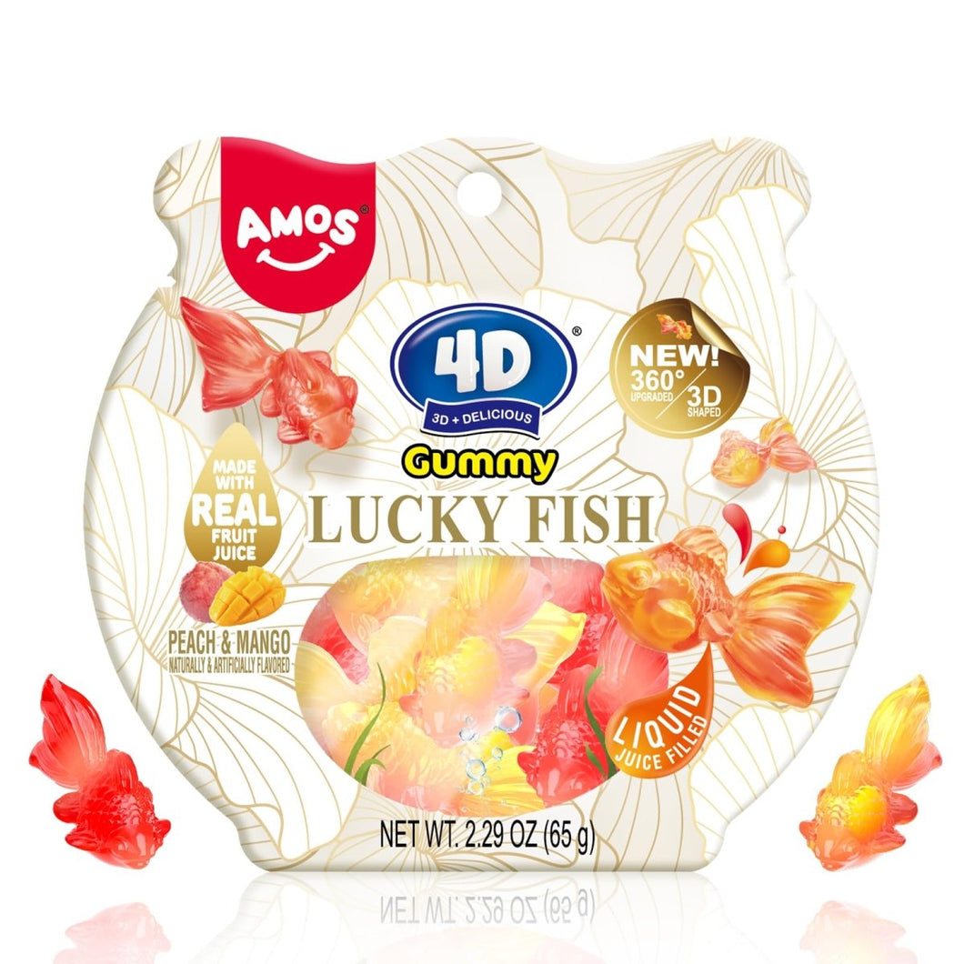 Amos 4D Gummy Lucky Fish 112g