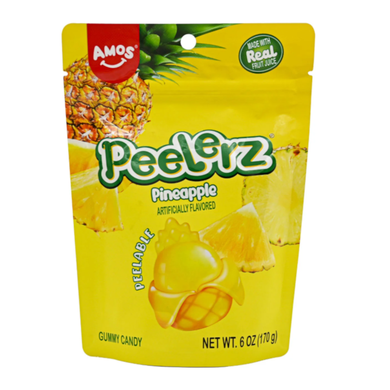 Amos Peelerz Gummy Pineapple 170g