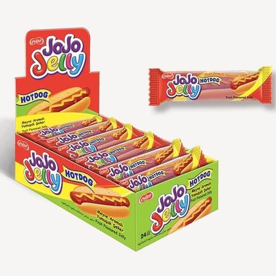 JoJo Jelly Hot Dog.