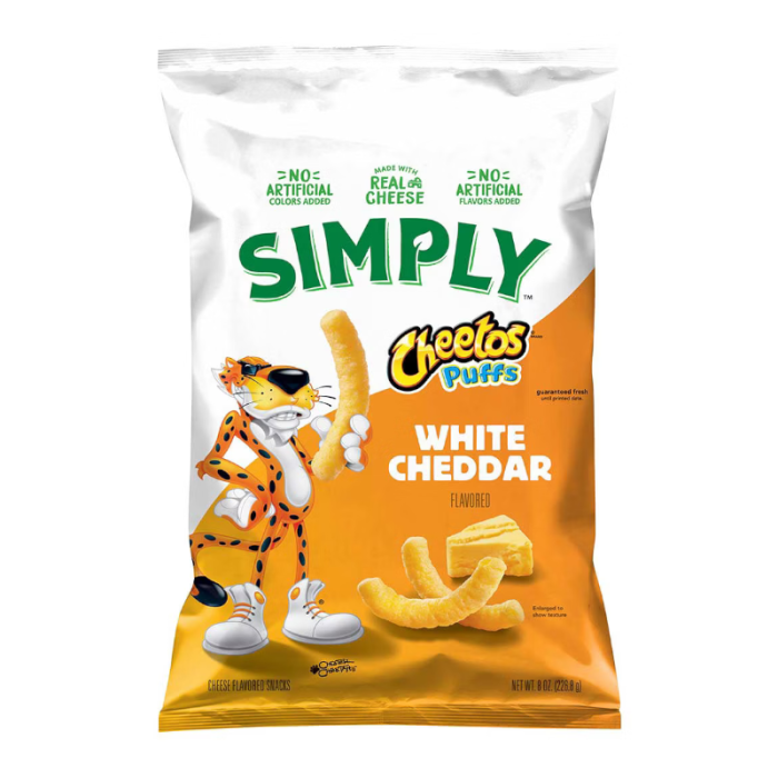 Simply Cheetos Puffs White Cheddar 226.8g