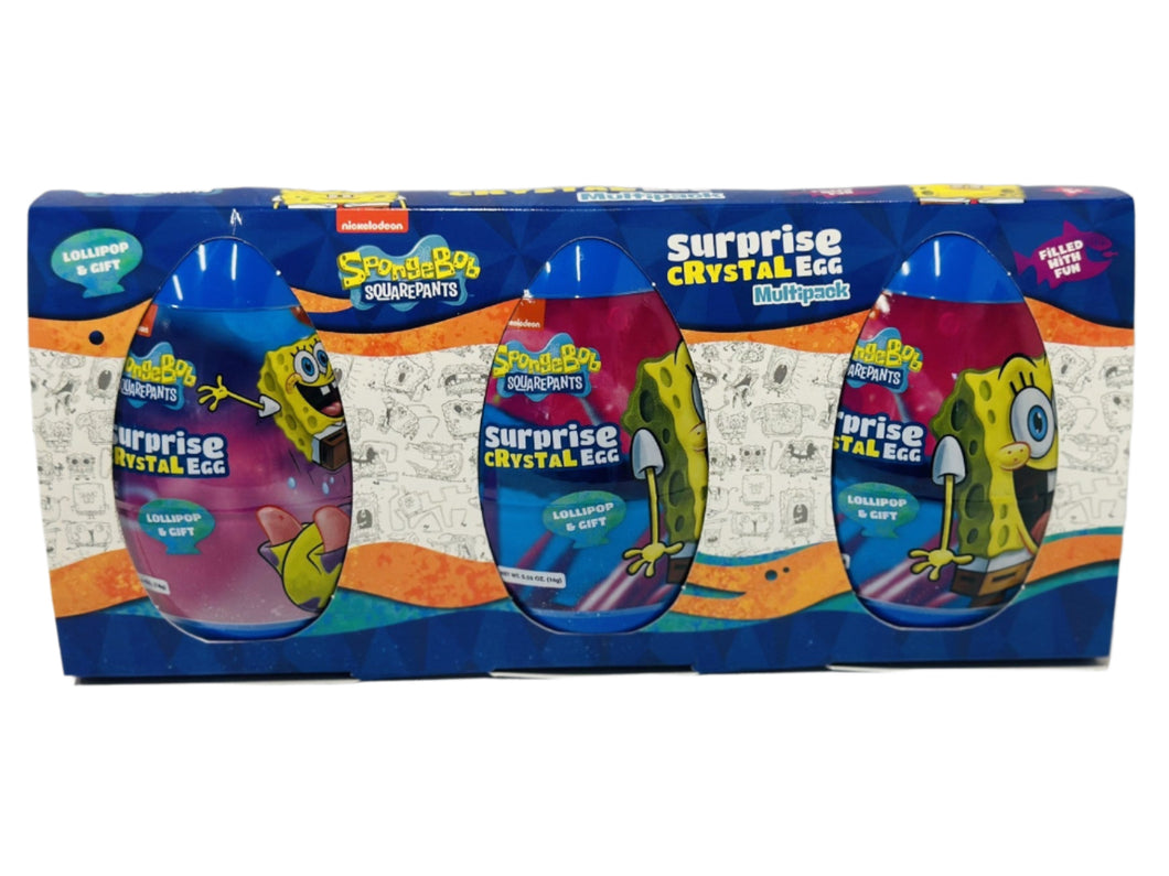 Spongebob Squarepants Surprise Crystal Egg (3 Pack)