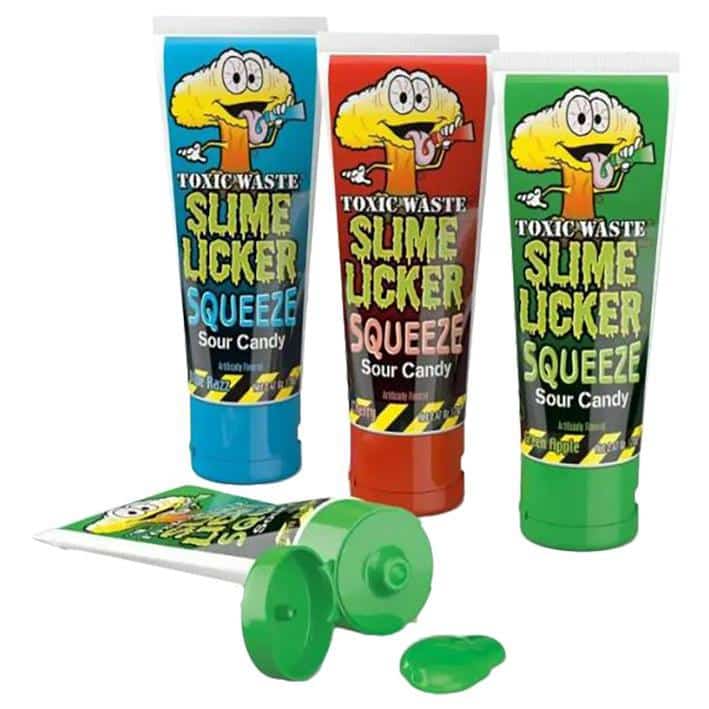 Toxic Waste Slime Licker Squeeze Candy.