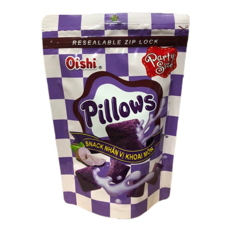 Oishi Pillows Party Size Taro 80g