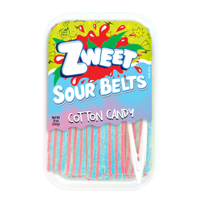 Zweet Sour Belts Cotton Candy 285g