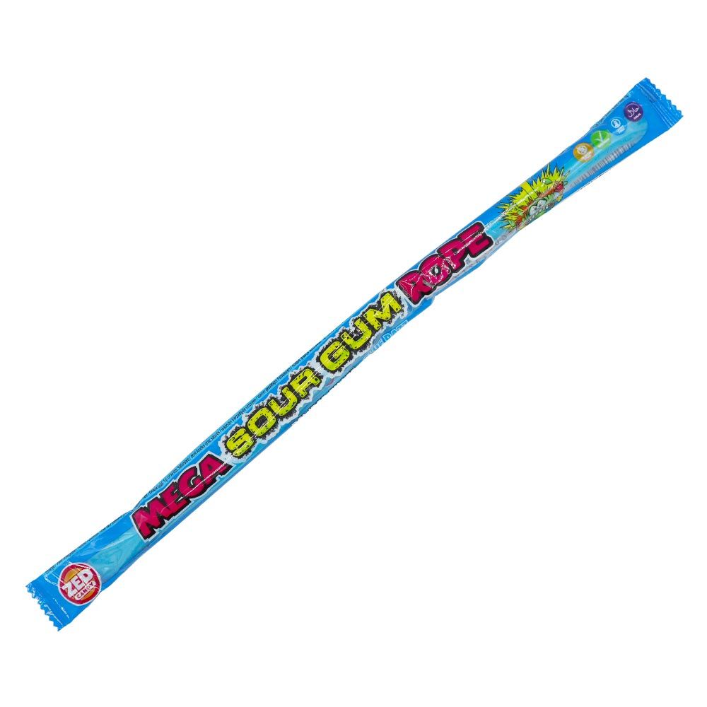 ZED Mega Sour Gum Rope (Blue Razz).