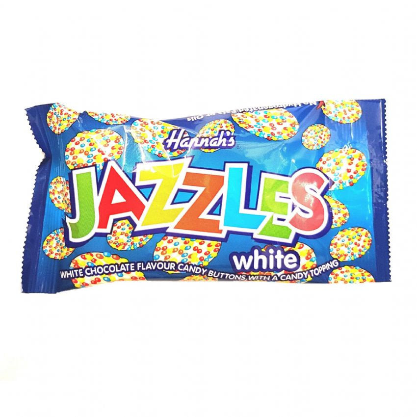 Hannahs White Jazzles 40g.